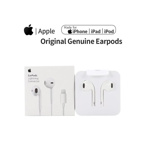 100% Original 8-Pin Wired Handsfree | Plug & Play Earphones for iPhone & iOS Devices