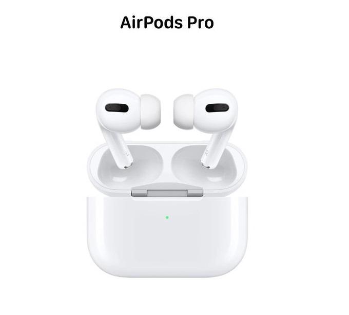 Apple AirPods Pro Wireless Earbuds with Logo, Bluetooth 5.0, Touch Control