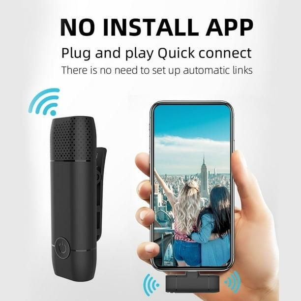 Wireless Lavalier Microphone Type-C – Mini Plug & Play Mic for iPhone & Android
