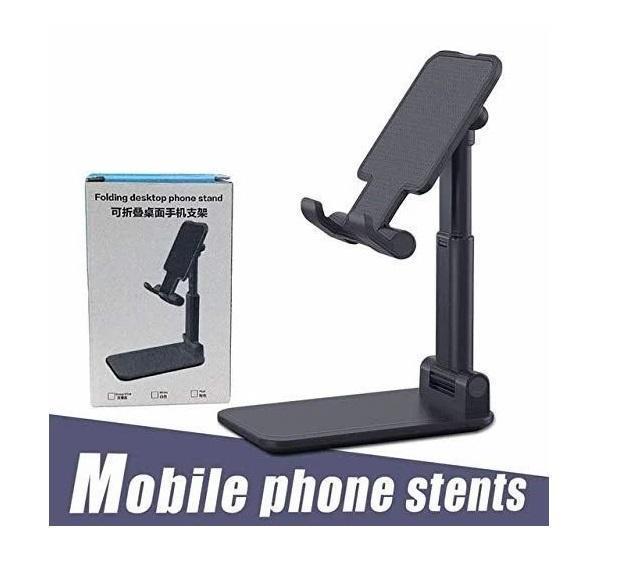 Foldable Desktop Phone Stand T1 | Adjustable Plastic Stand for Mobile & Tablet 