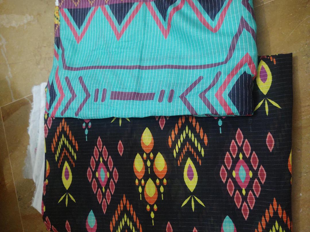 3 Pcs Women's Unstitched Printed Suit