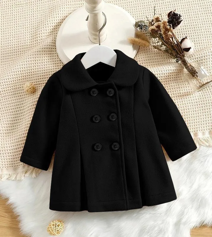 1 Pc Girl's Fleece Plain Jacket