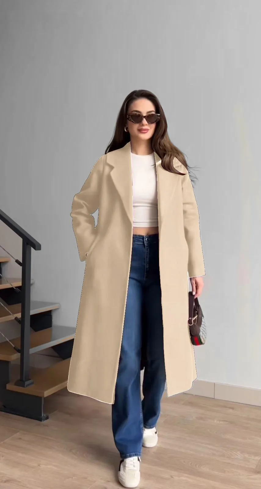 1 Pc Women's Stitched Fleece Plain Fleece Jacket