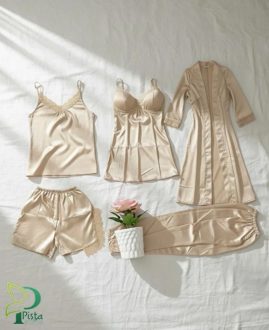 Silk Lace Lightweight And Breathable Nightwear Set