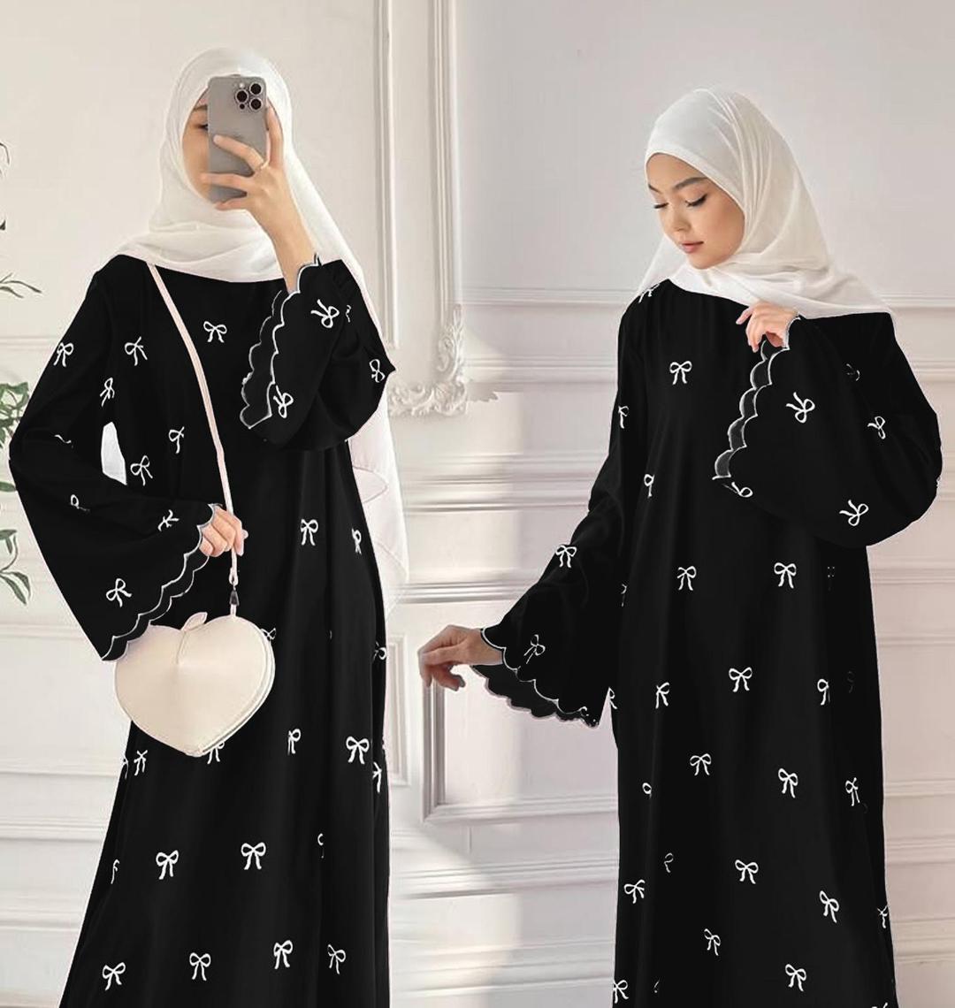 Georgette Embroidered Full Abaya