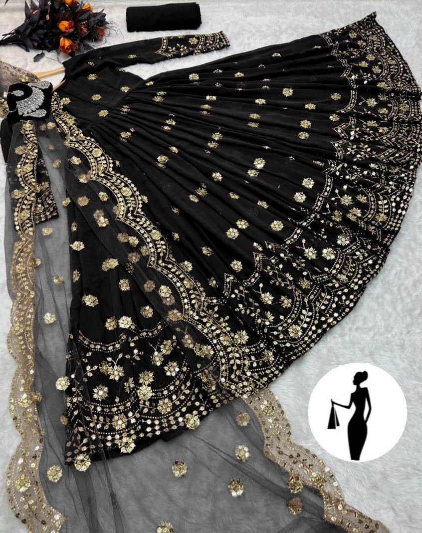 3 Pcs Women's Stitched Embroidered Maxi Suit