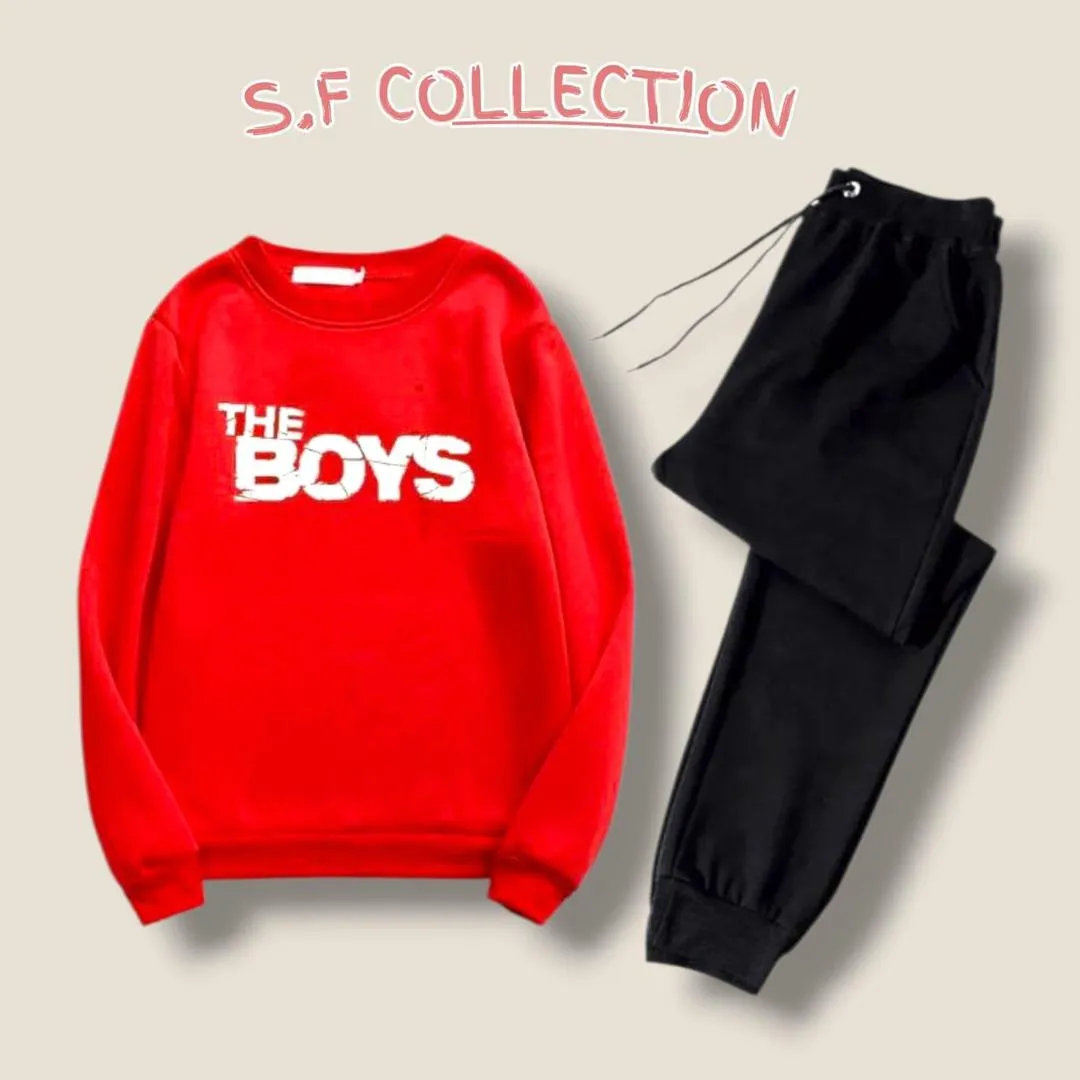 Men's Printed Polyester Track Suit - 2 Pcs Set