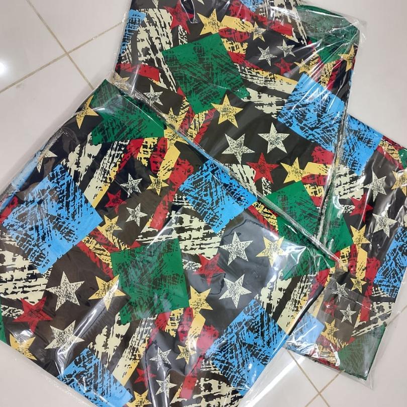 2 Pcs Women's Unstitched 3-D Block Printed Suit