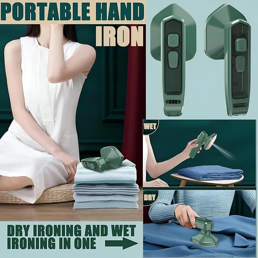 Compact Green Mini Ironing Machine - 1 Pc for Effortless Pressing