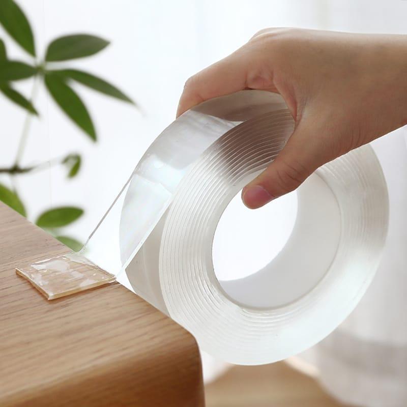 1 Pc White ABS Plastic Double Sided Tape for All Your Adhesive Needs