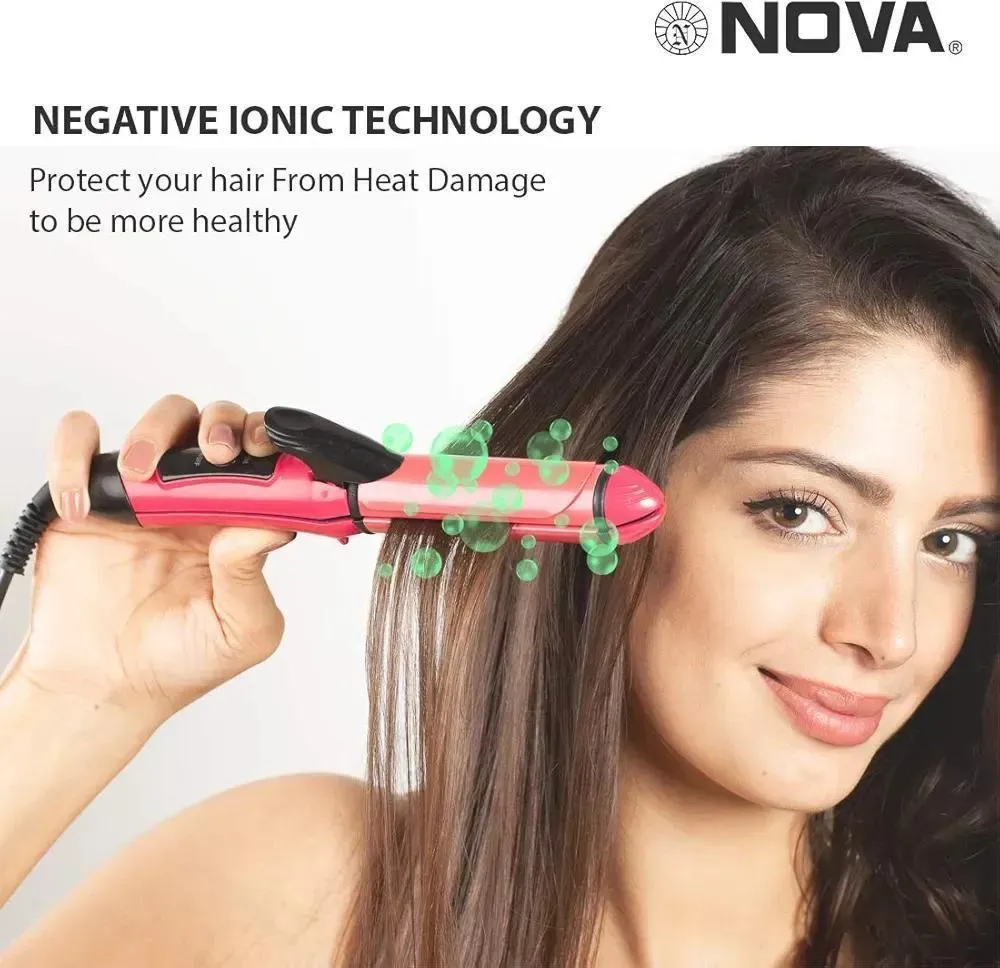 Frizz Free Hair Curler & Straightener
