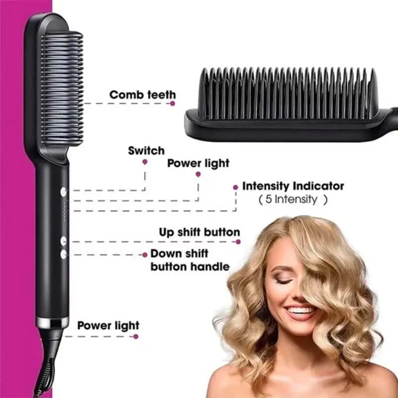Frizz Therapy Hair Straightener Brush