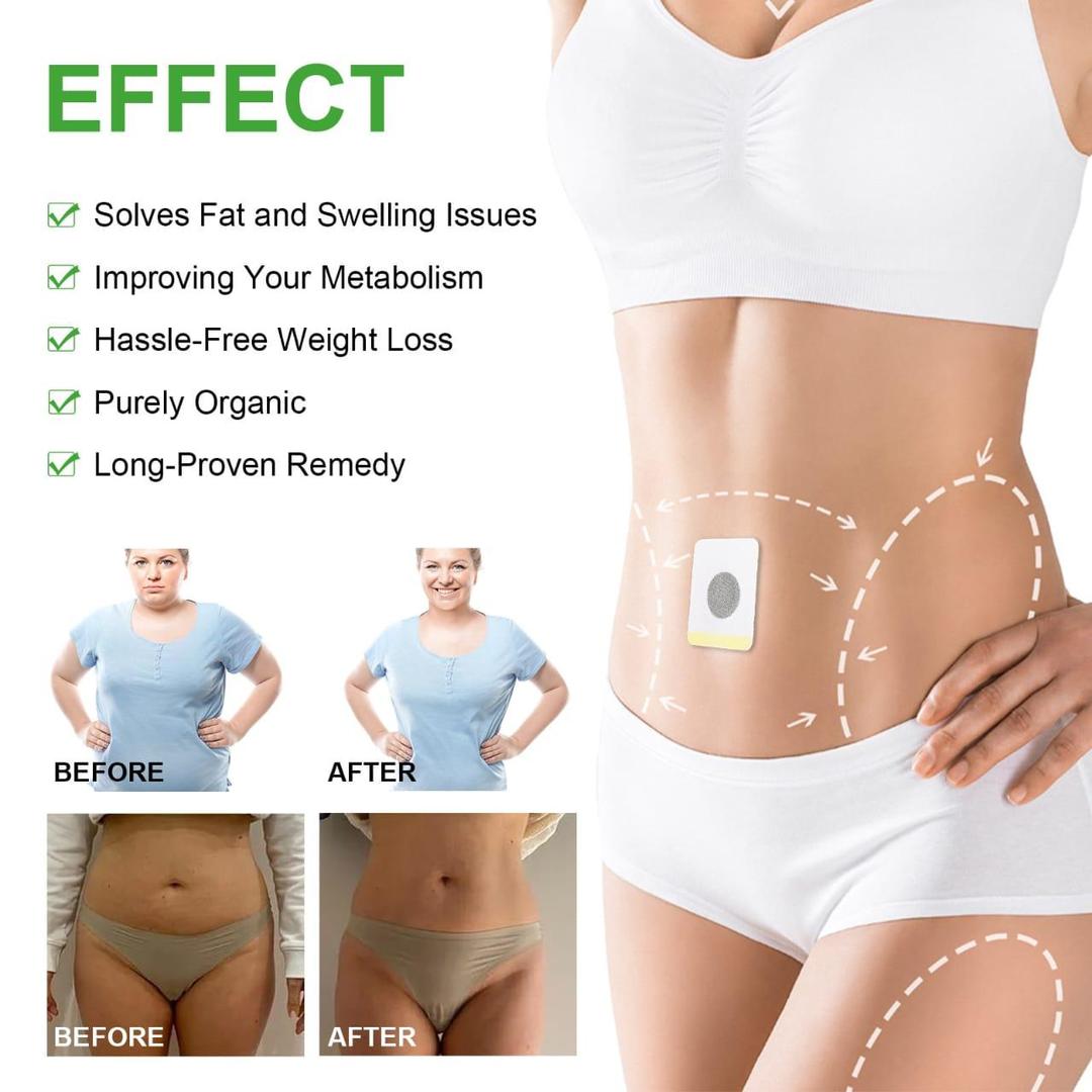 30 Pcs Clinically-Proven Belly Slimming Patch - Easy To Use & Maintain