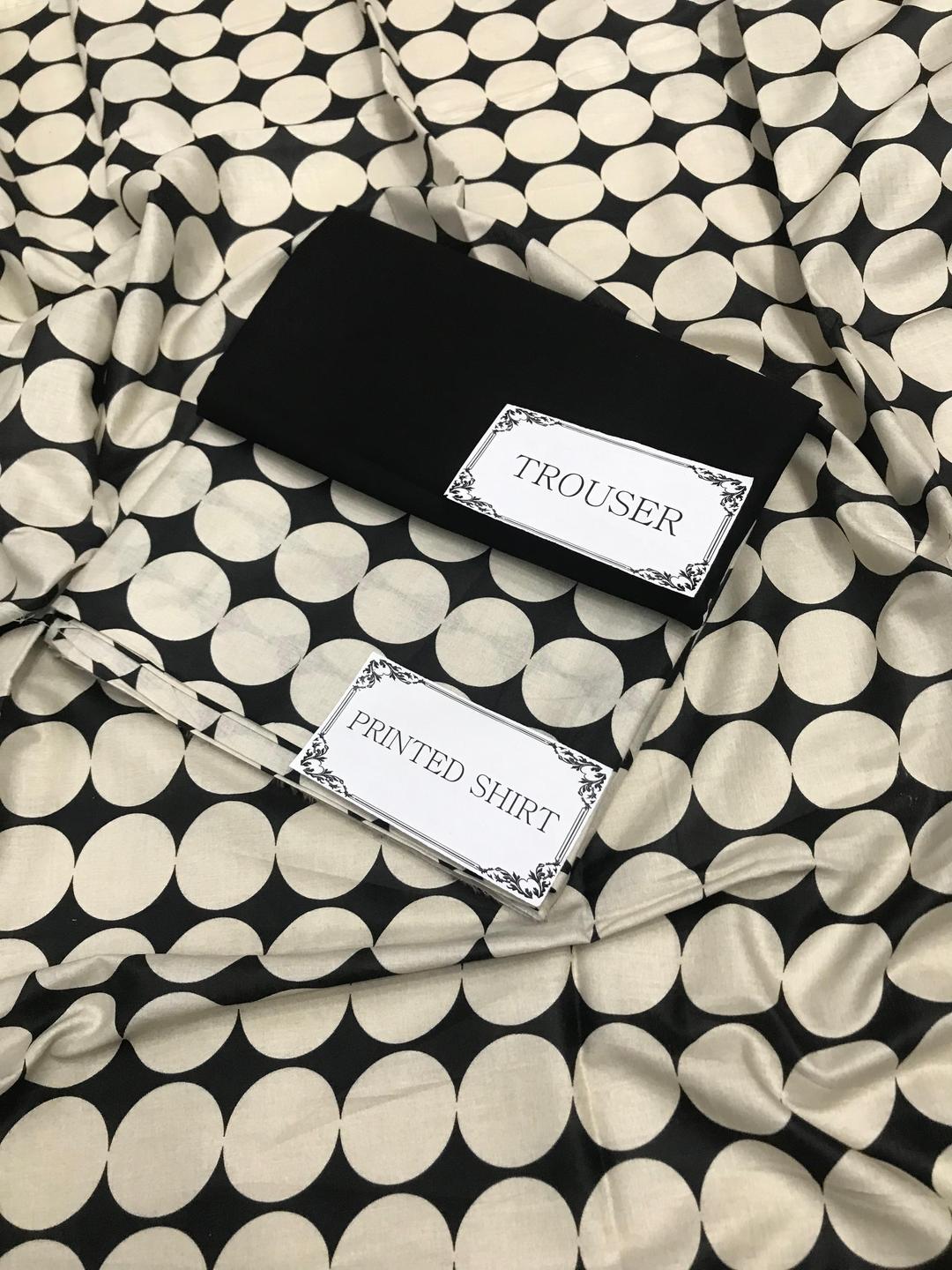 2 Pcs Women's Unstitched Printed Suit