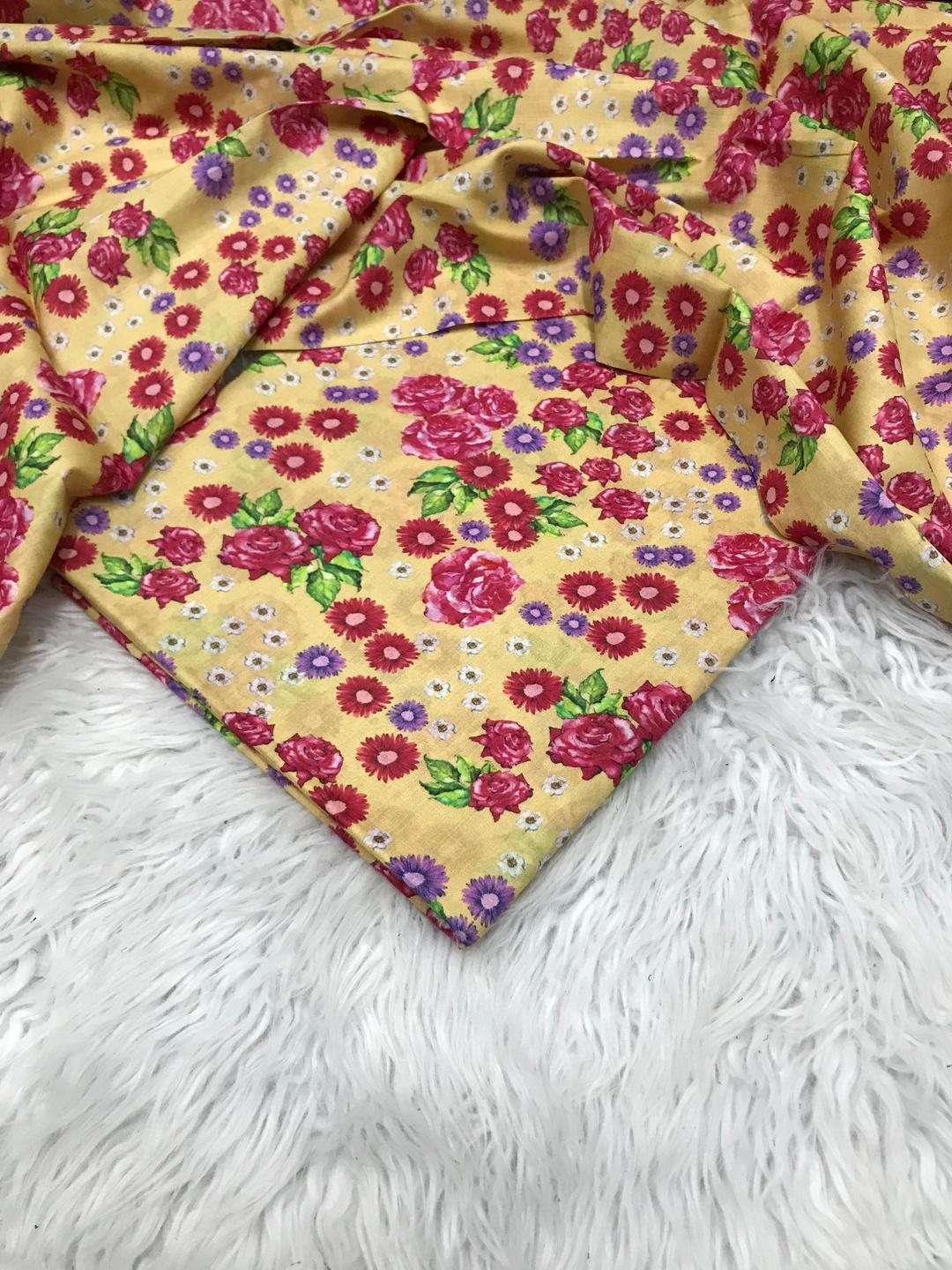 Vibrant Multicolor Printed Lawn Suit - 2 Pcs Set