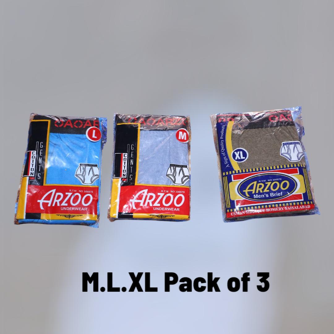 Men Cotton Blend Boxers Multicolor M L XL Pack of 3