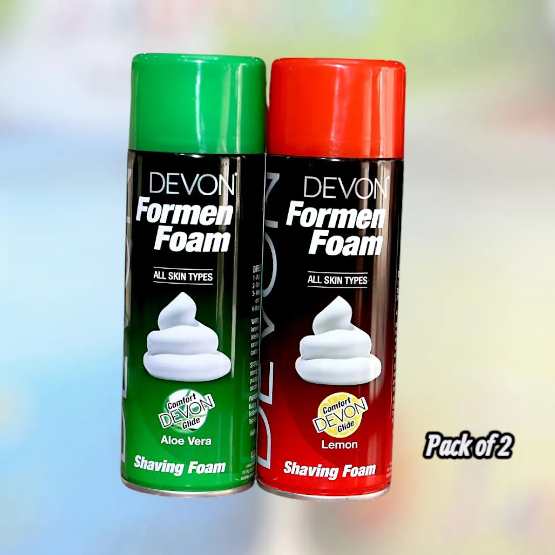 Devon Shaving Foam 2 Pcs Sensitive Skin Shaving Cream