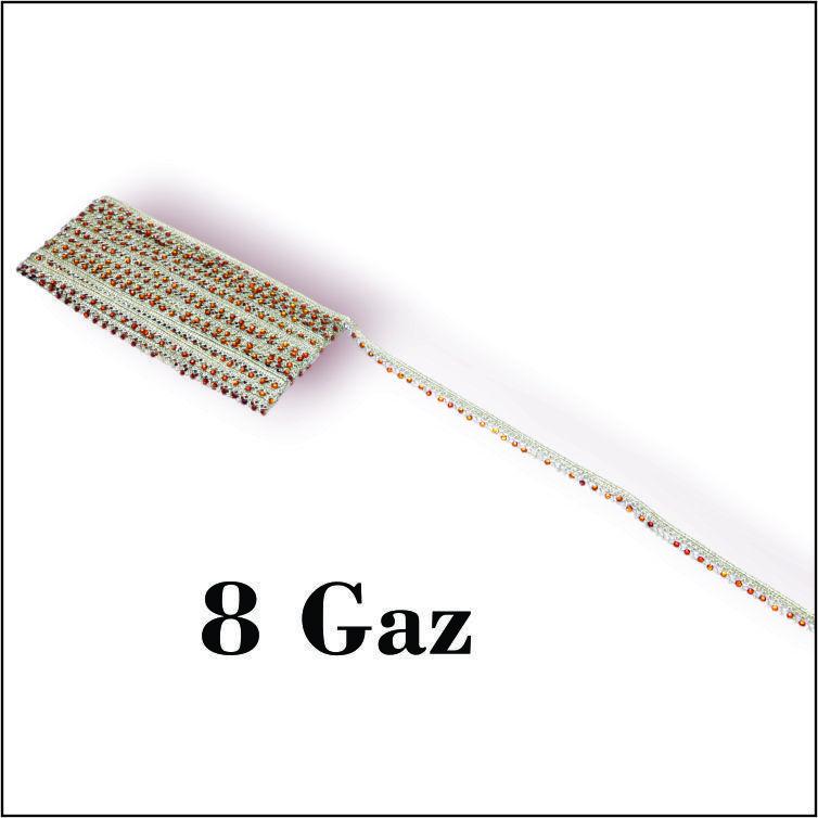 Gorgeous Silver Fancy Lace - 1 Pc Braided Material