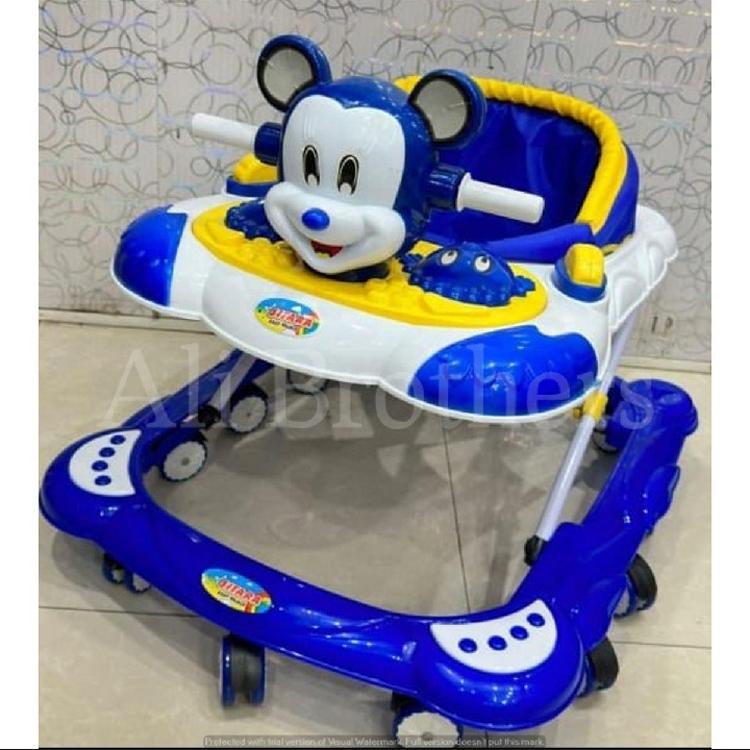 Blue & Purple Printed Baby Walker - 1 Pcs for Safe Walking Fun