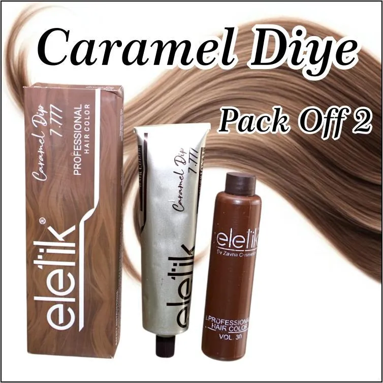 Caramel Diye Pack Of 2 Damaged Hair Care Hair Dye