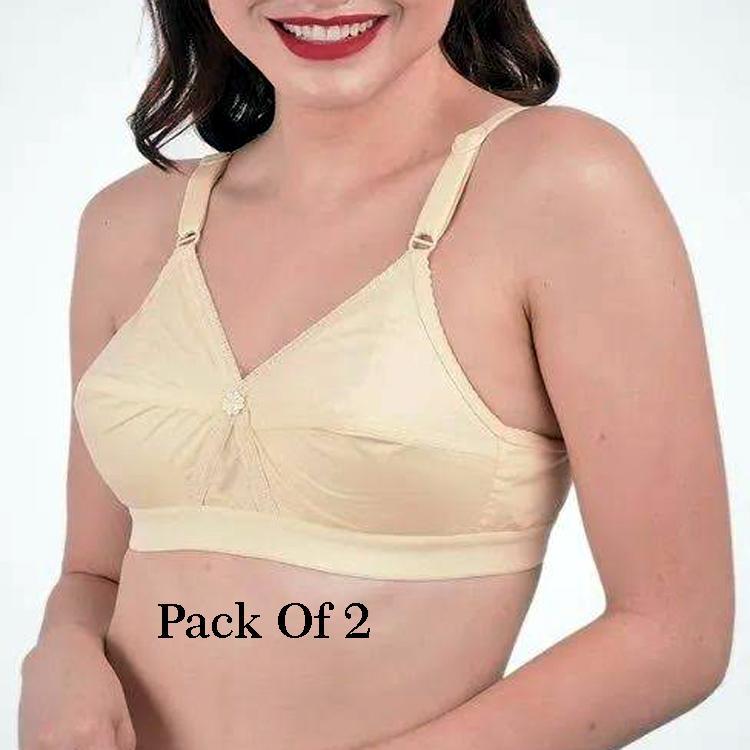 Cotton Plain Comfortable And Lightweight Non-Padded Bra