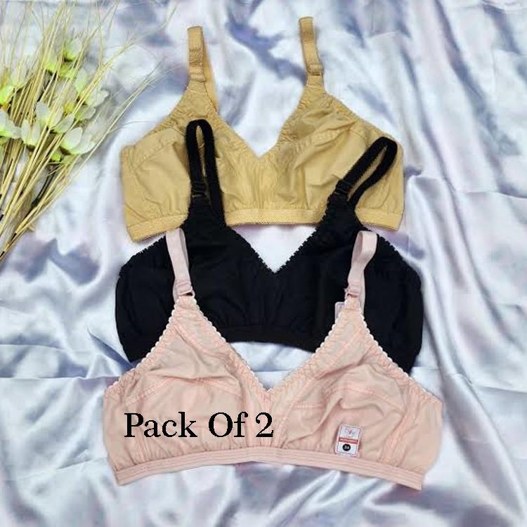 Cotton Plain Comfortable And Lightweight Non-Padded Bra