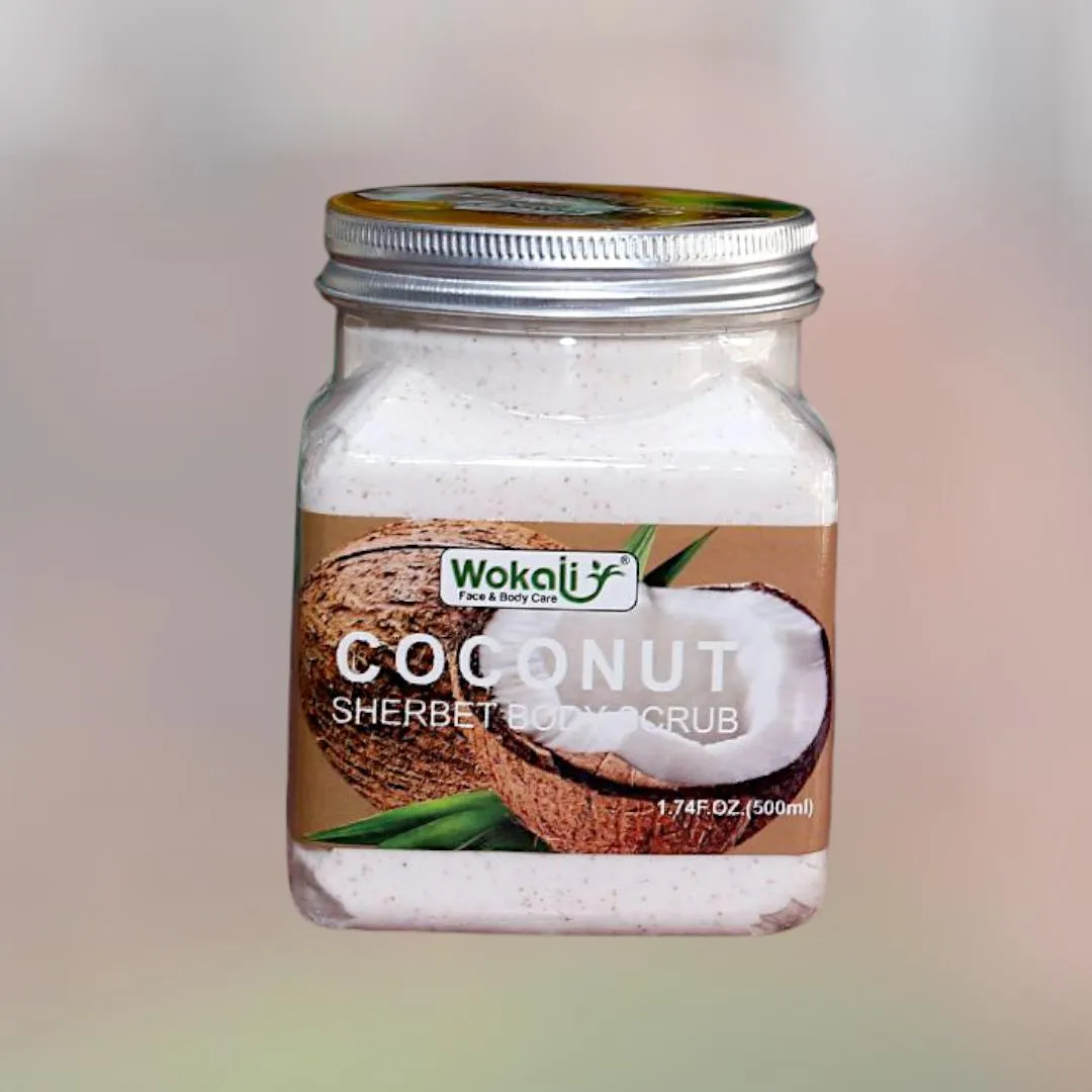 Wokali Orignal Face & Body Care Coconut Sherbet Body Scrub