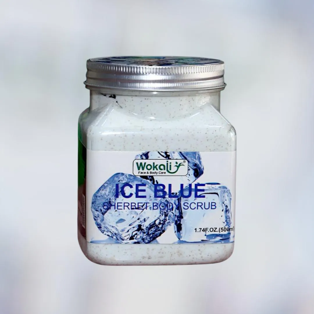 Wokali Orignal Face & Body Care Ice Blue Sherbet Body Scrub 