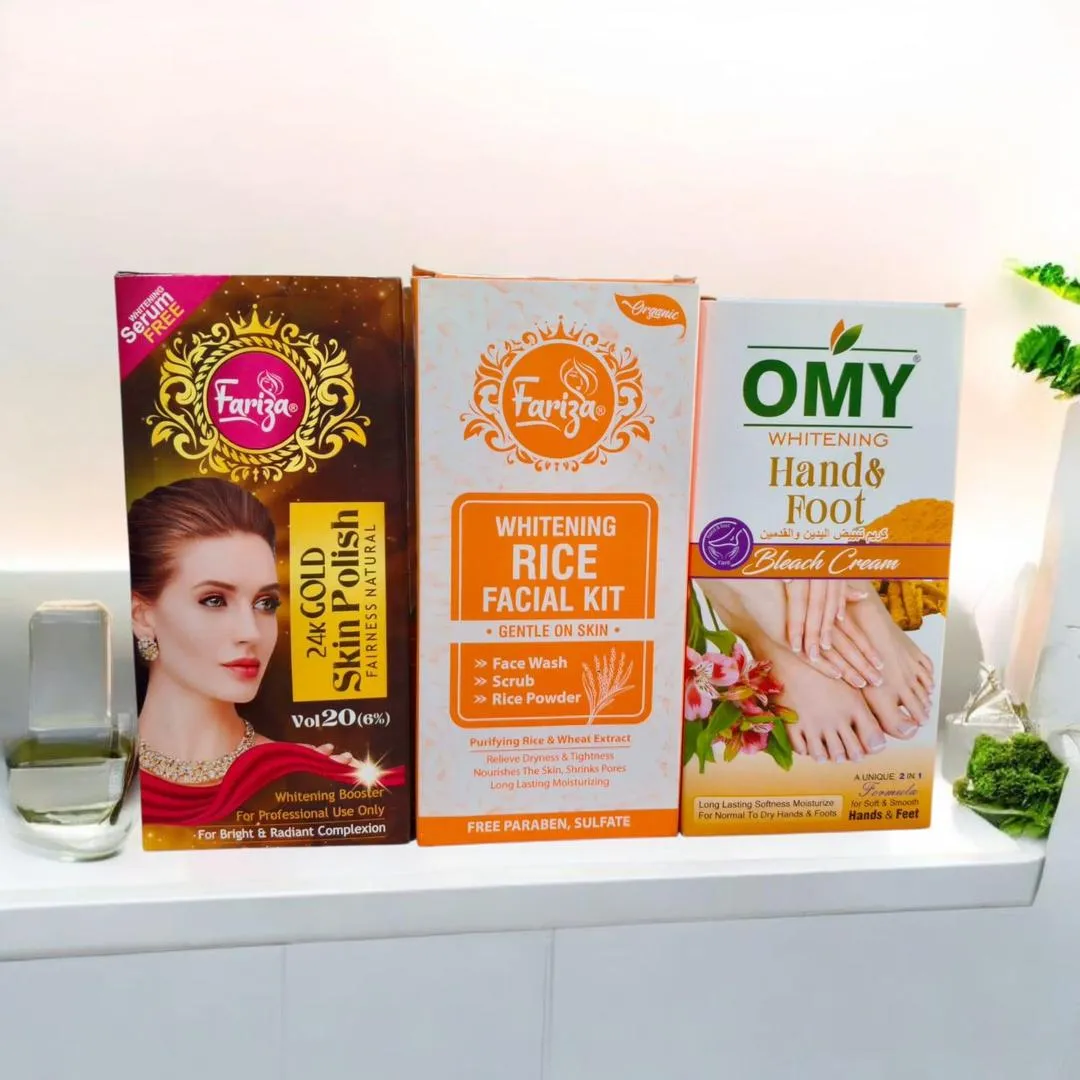 3in1 Bridal Facial Kit Hand Foot Face All Kit Whitening And Brightening