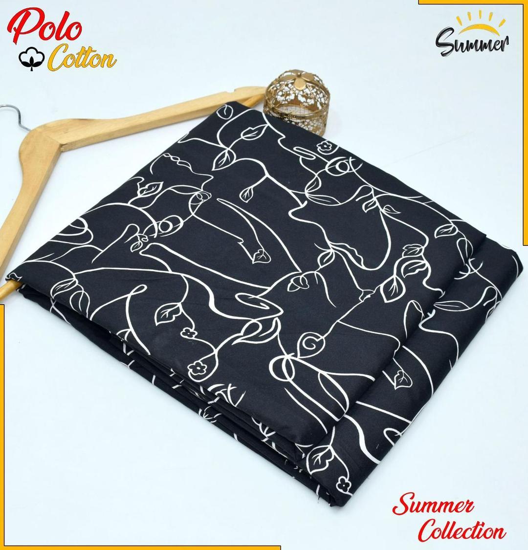 2 Pcs Women's Unstitched Printed Suit