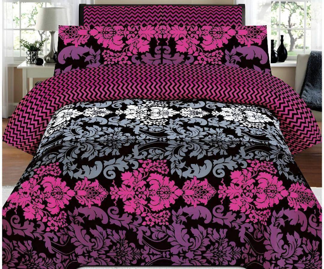 7 Pcs Cotton Salonica Printed Comforter Set
