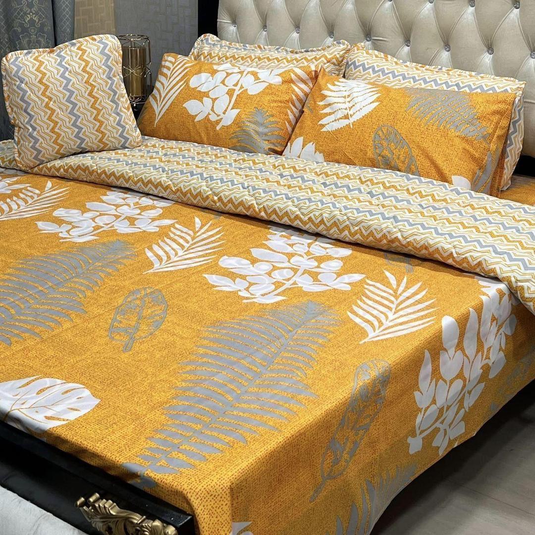 7 Pcs Cotton Salonica Printed Comforter Set