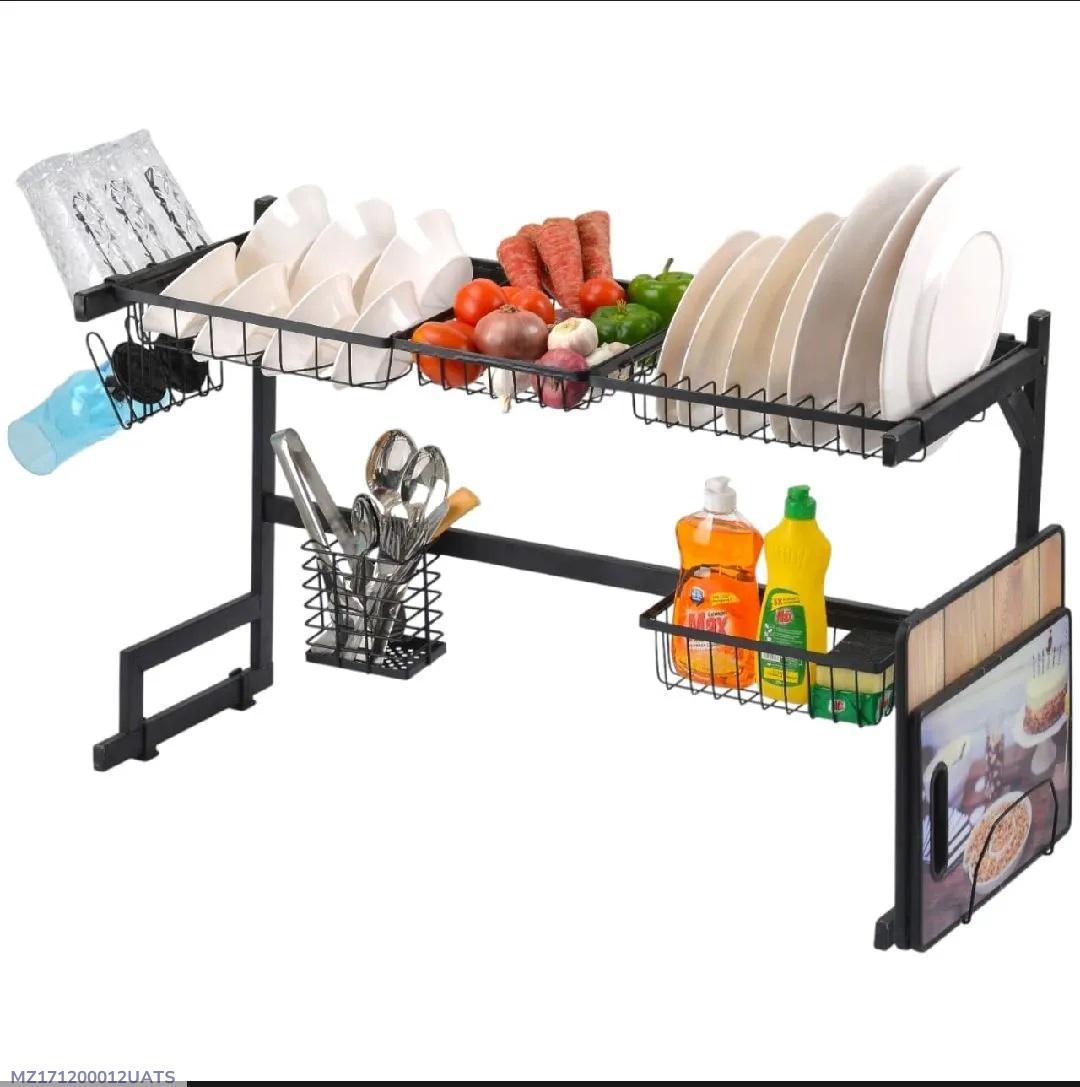 6-Piece Kitchen Plate & Dish Holder Set