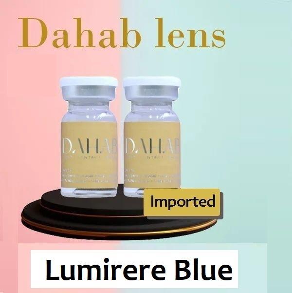 Pair of Dahab Contact Lenses - Color Lumirere Blue