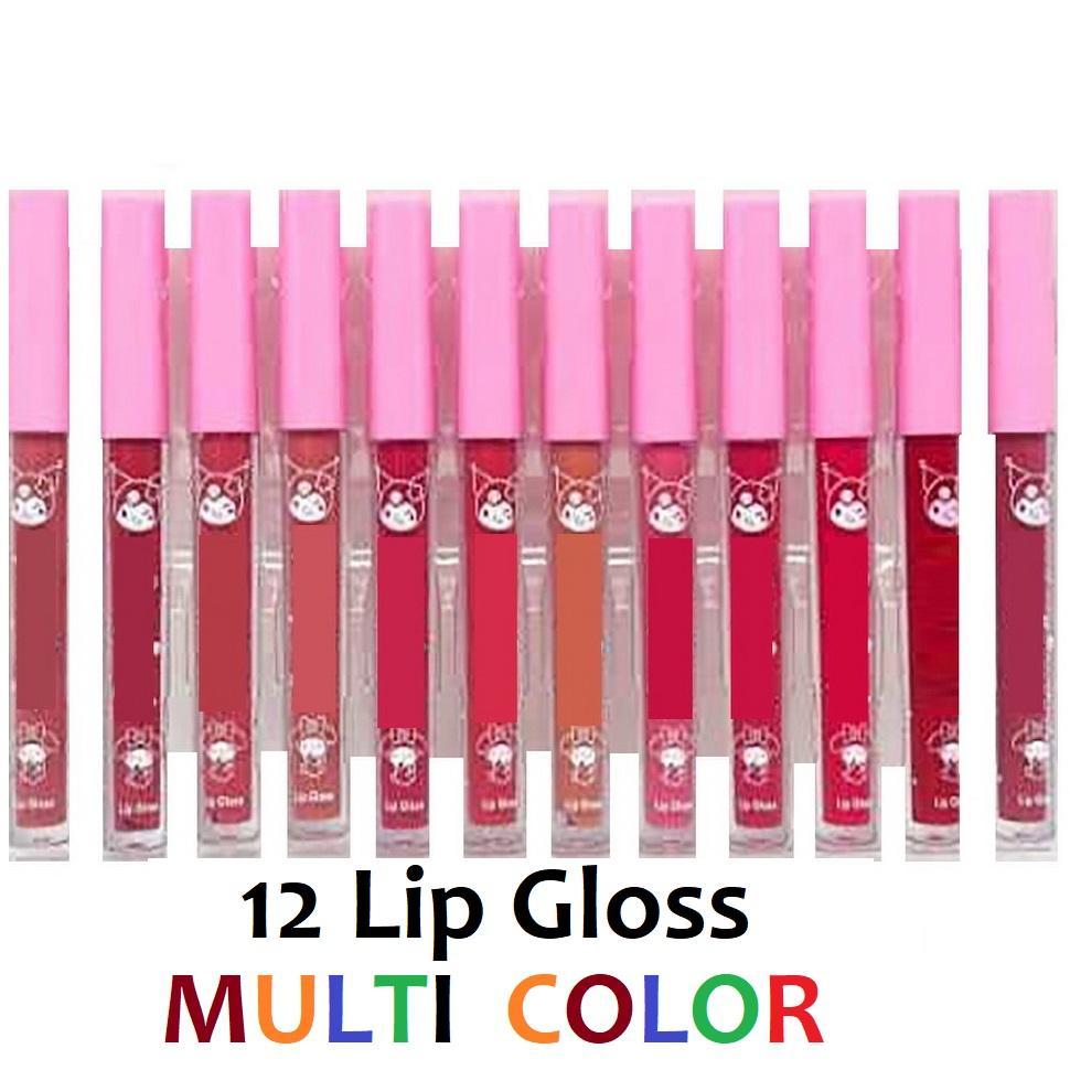 Multicolor Lip Gloss Set - 12 In 1 High Pigmented Matte Finish