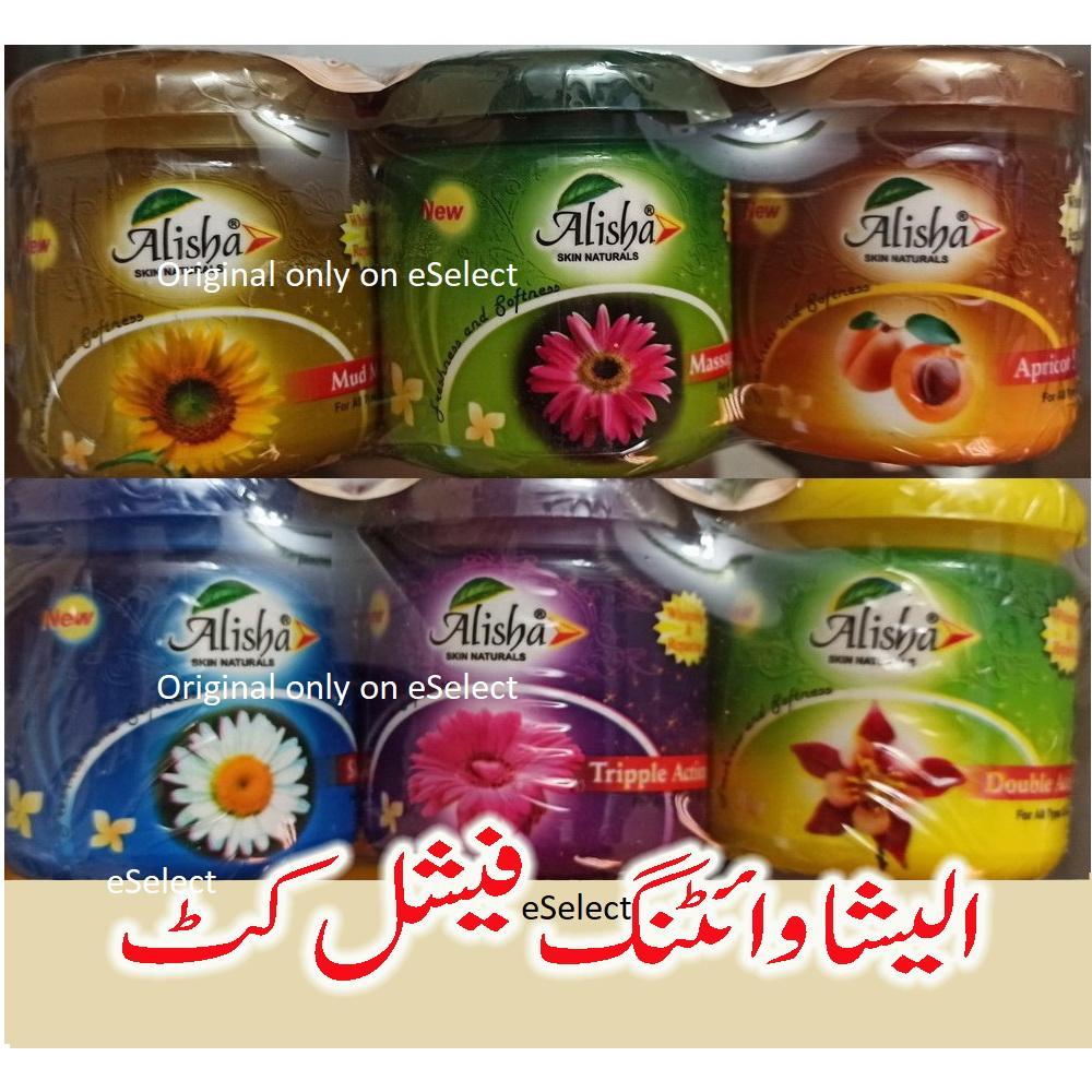 Alisha Complete Facial Kit Range - Pack of 6 Creams |150 Ml