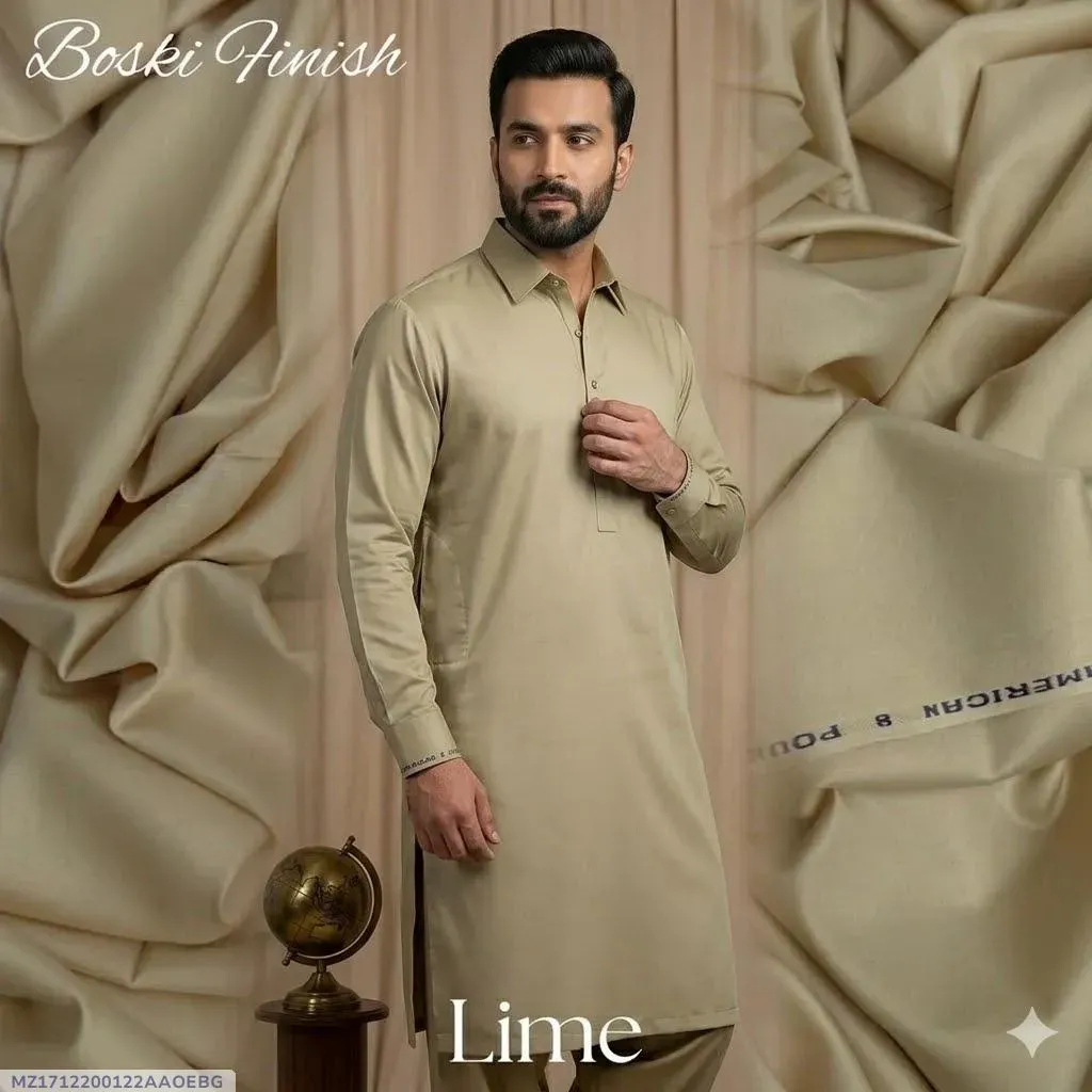 Men’s Unstitched Boski Plain Suit