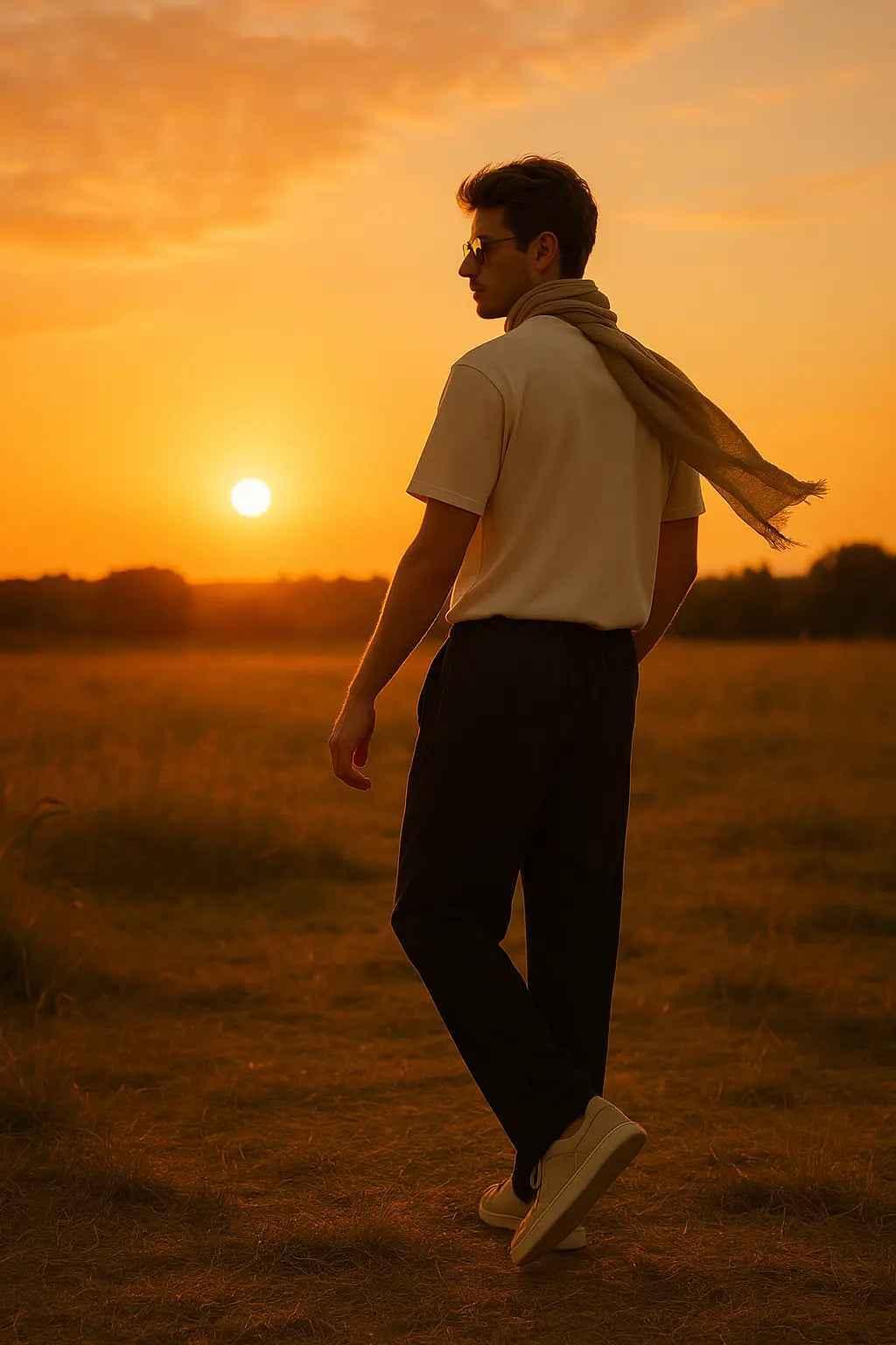 Noir Elegance Relaxed-Fit Trousers - Black for Effortless Style and Comfort EW-000390-XS