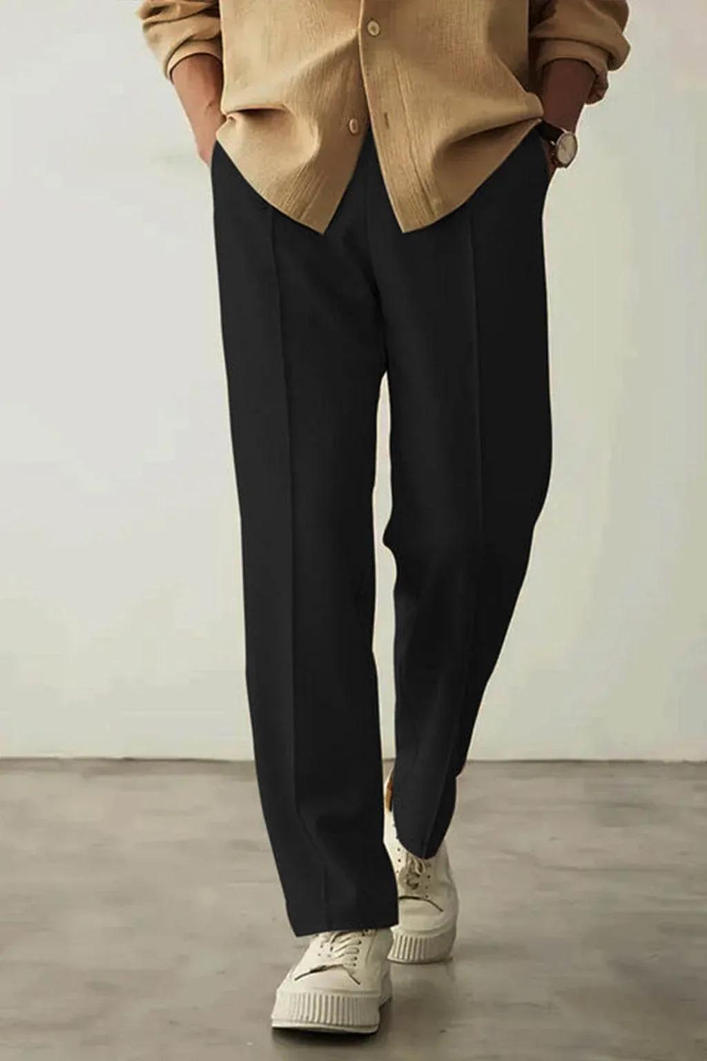 Noir Relaxed-Fit Trousers - Black EW-000390