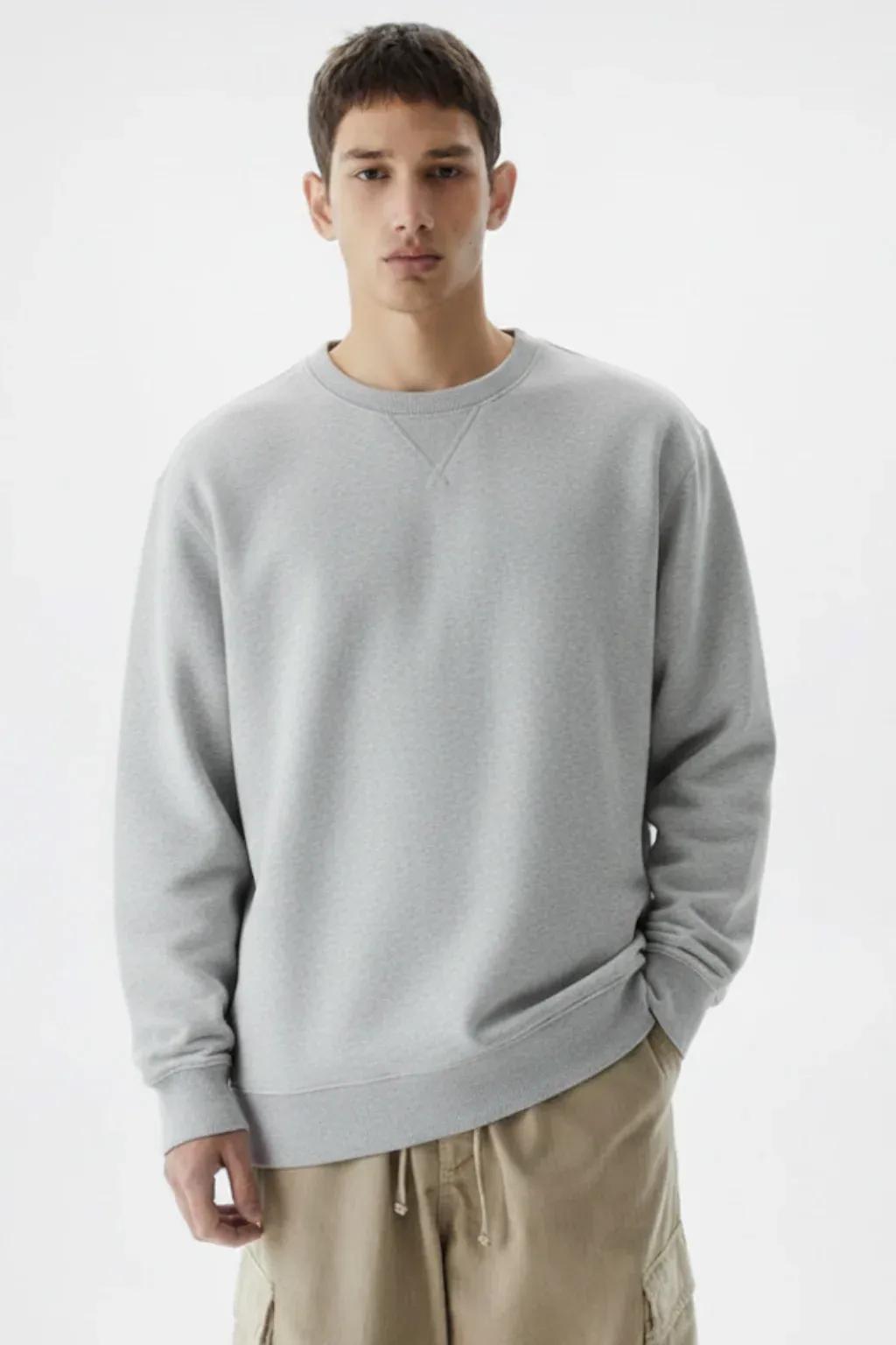 Classic Crewneck Sweatshirt – Light Grey EW-001342