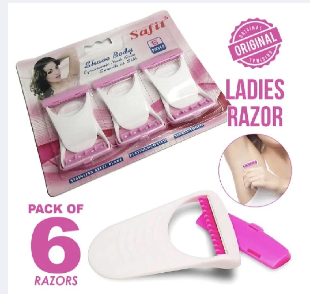6 Pcs Safe and Effective Disposable Razors for All Skin Types