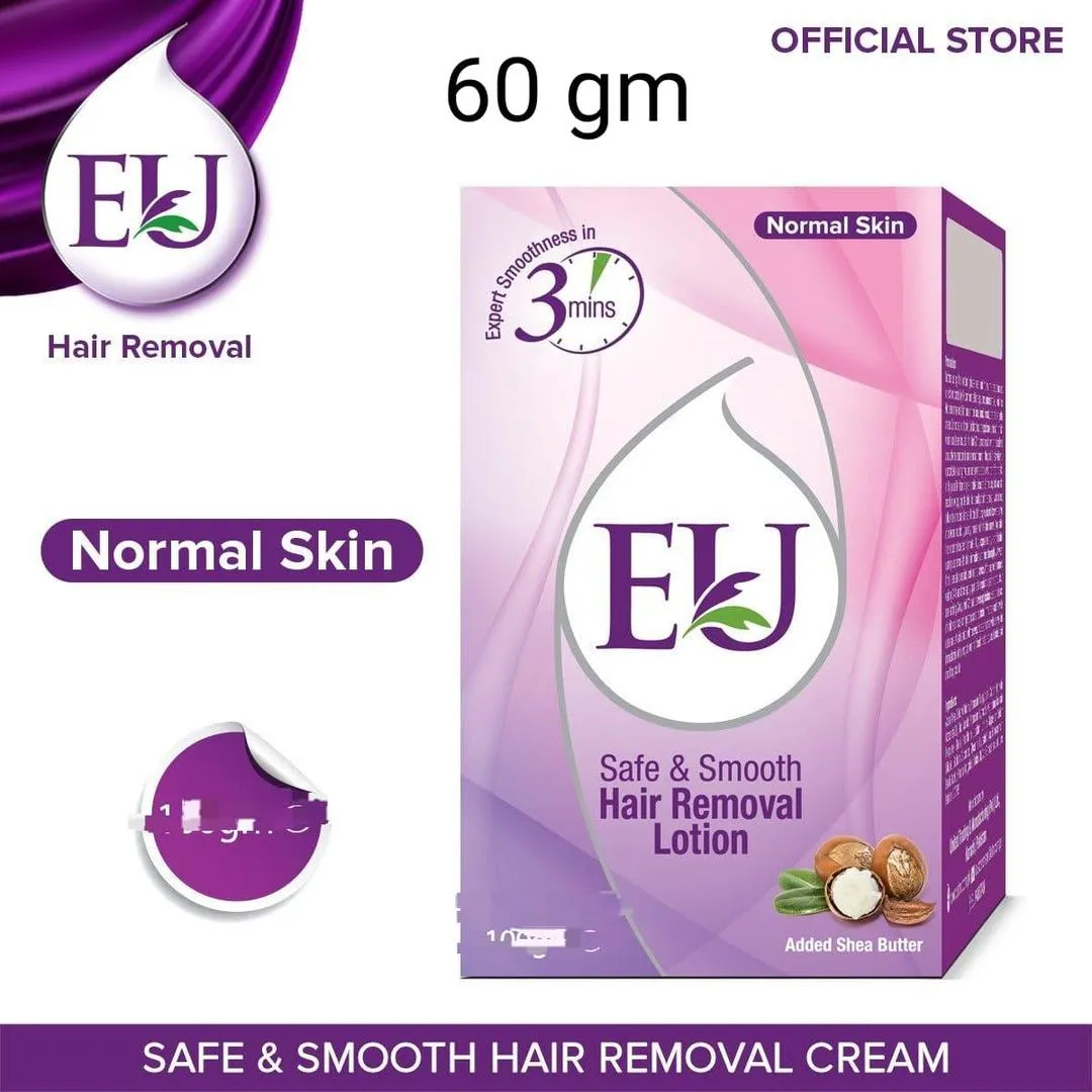 EU Hair Removal Cream, 60 Gram, 1 Pc, For All Skin Types