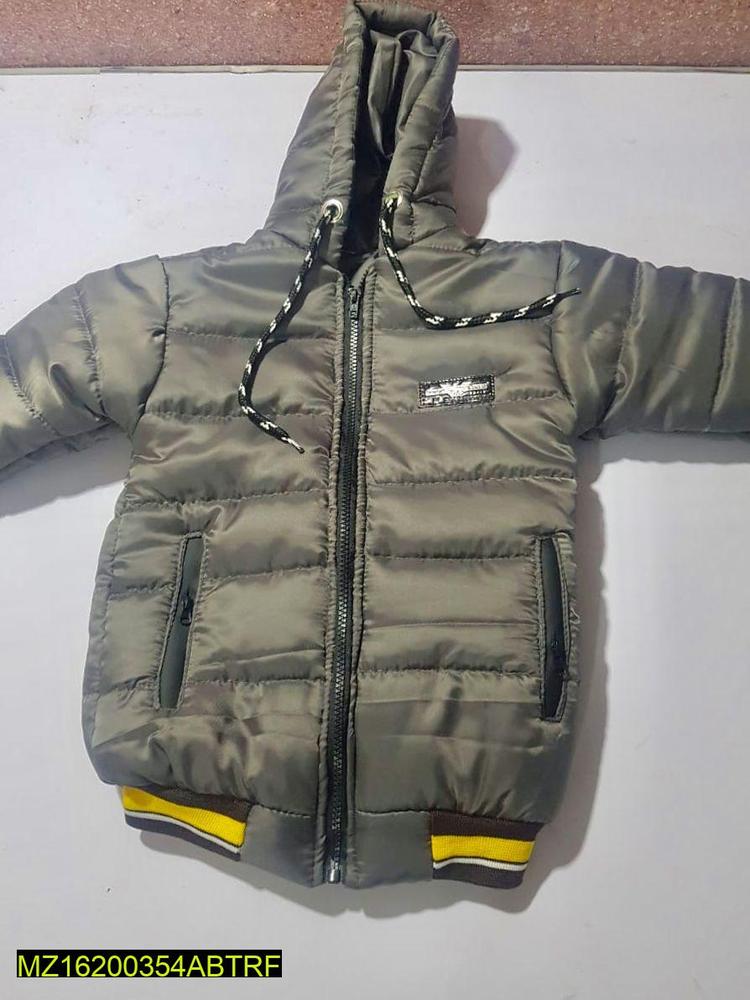 Boy's Quilted Puffer Jacket Grey Winter Warm Lightweight