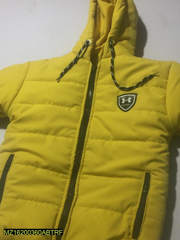 Boy's Yellow Quilted Puffer Jacket Winter Warm 2-10Yrs