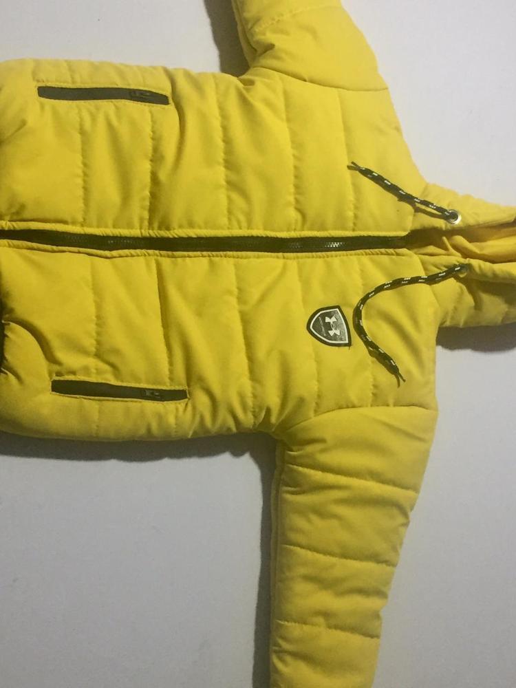 Boy's Yellow Quilted Puffer Jacket Winter Warm 2-10Yrs