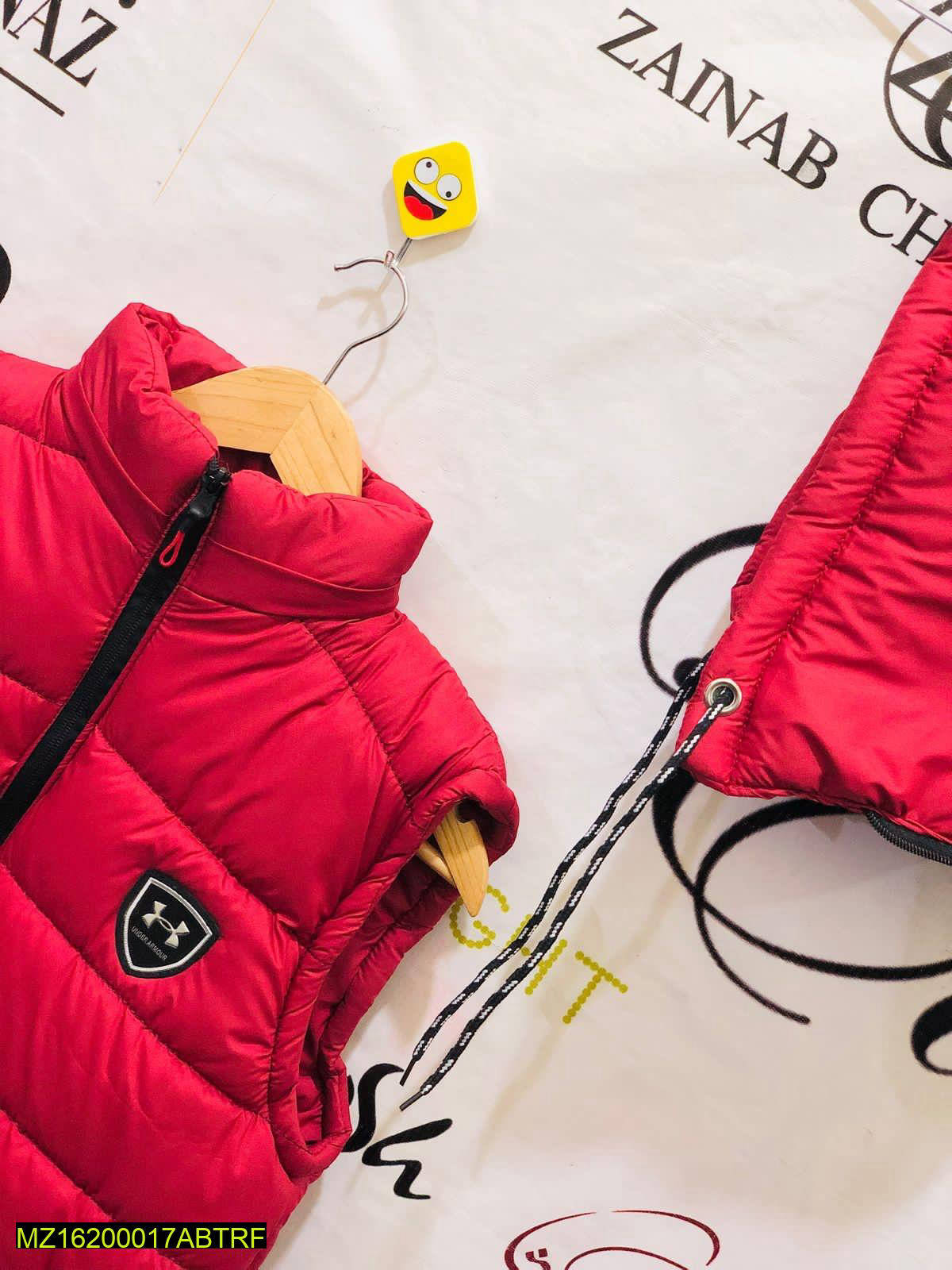 Men Red Under Armour Puffer Vest XL