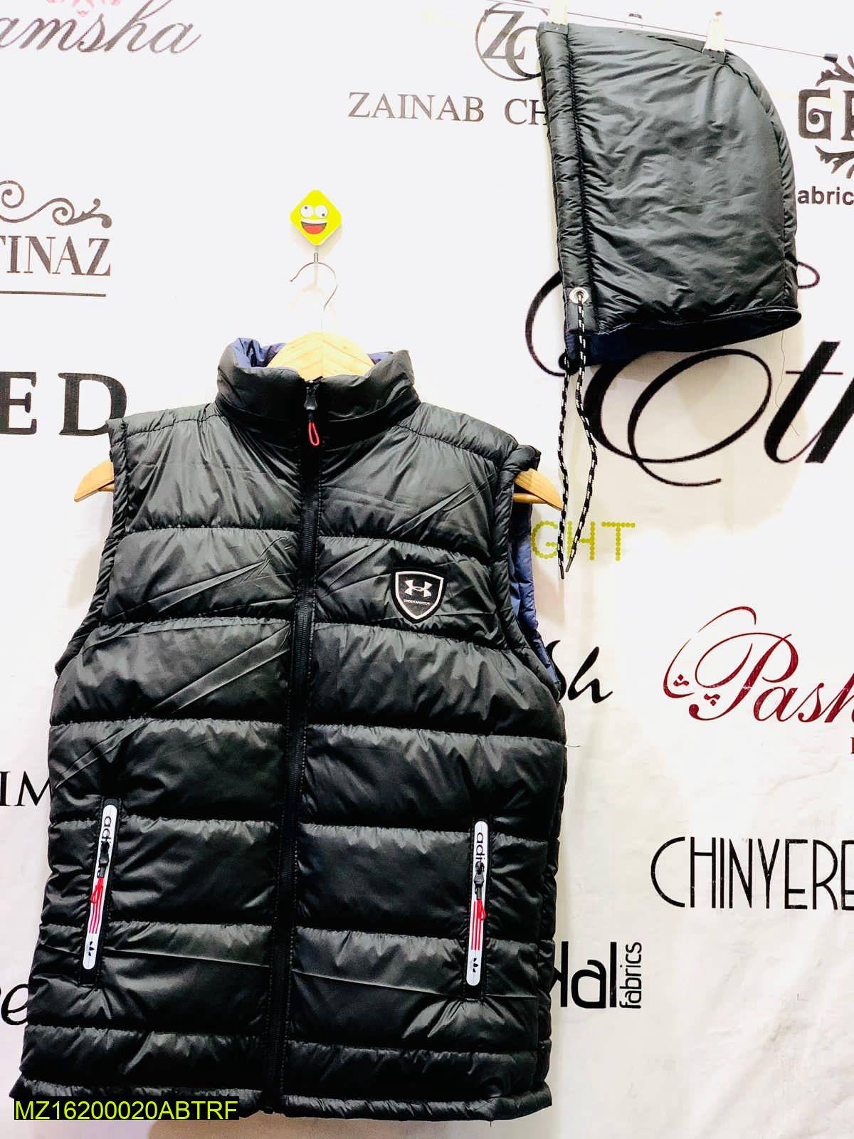 Men Winter Sleeveless Puffer Vest Black M-XL