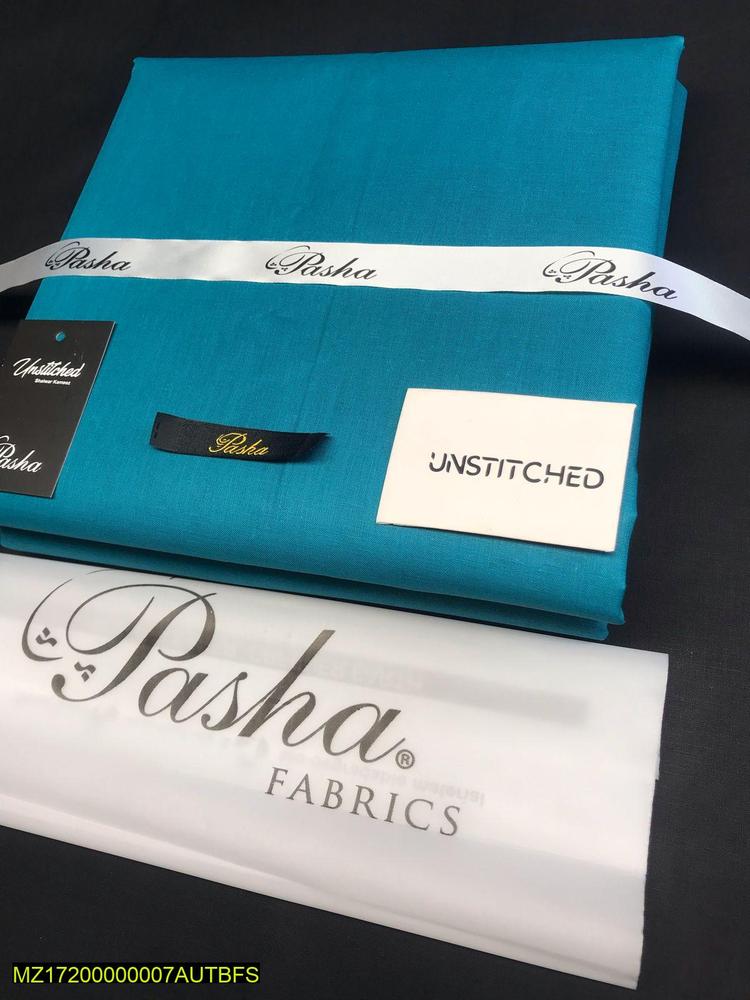 Unstitched Cotton Suit Teal for Men Eid Wedding Formal