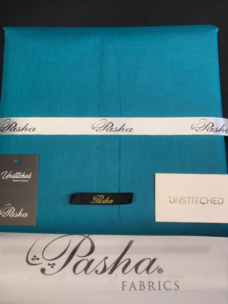 Unstitched Cotton Suit Teal for Men Eid Wedding Formal
