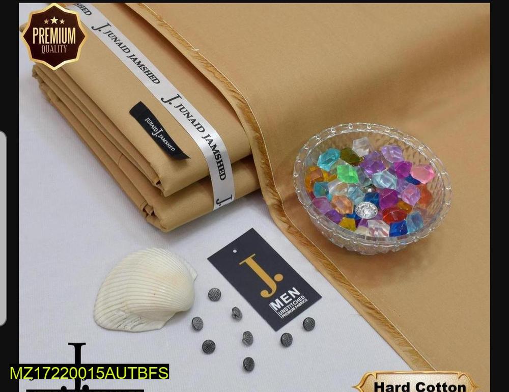 Men Hard Cotton Plain Suit 4.5m Unstitched
